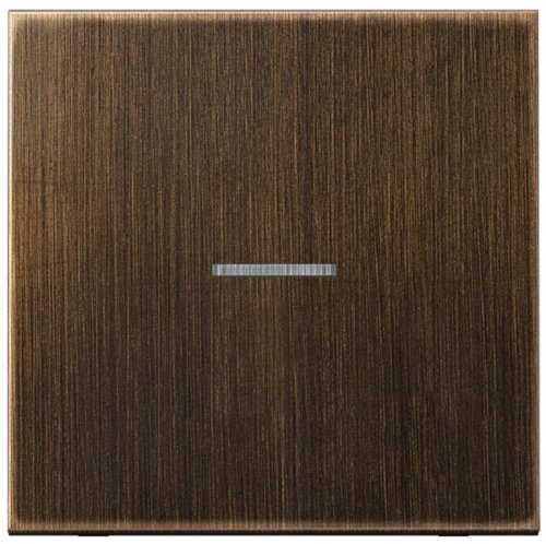 Лицевая панель Jung LS990 metal для 1-кл. выключателя с подсветкой античная латунь картинка